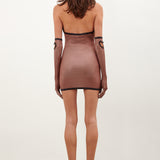 Kylie Dress Jersey Brown