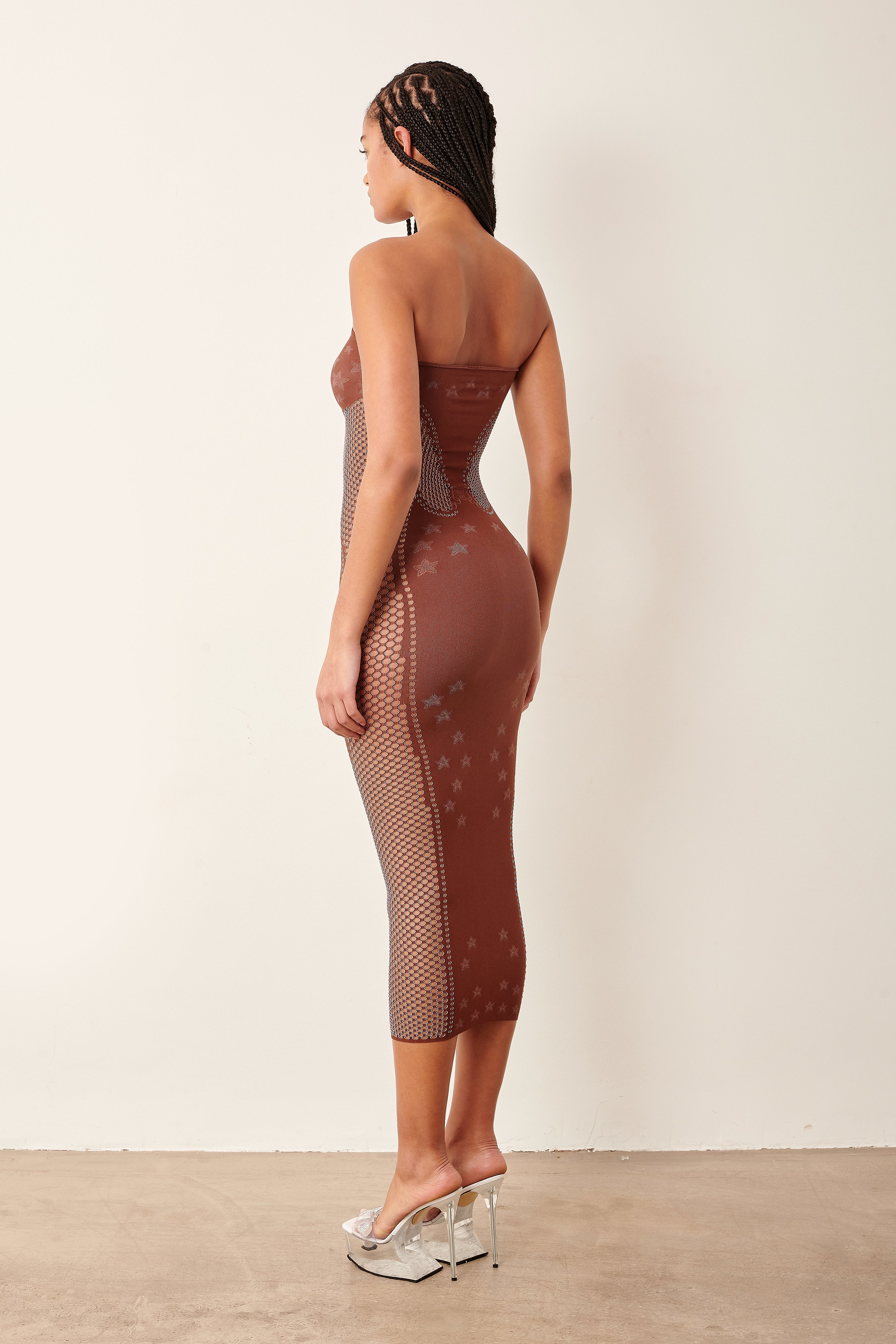 POSTER GIRL - Women's Roxie Dress Old Money Brown POSTER GIRL - Women's Roxie Dress Old Money Brown