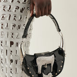 Deville Bag Patent Leather Black