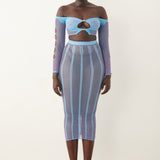 Fortune Skirt Crypto Blue