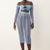 Fortune Skirt Crypto Blue