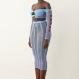 Fortune Skirt Crypto Blue