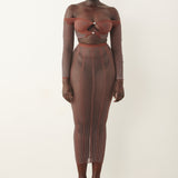 Fortune Skirt Old Money Brown