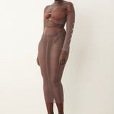Fortune Skirt Old Money Brown