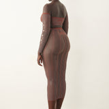 Fortune Skirt Old Money Brown