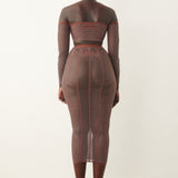 Fortune Skirt Old Money Brown
