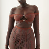 Fortune Skirt Old Money Brown
