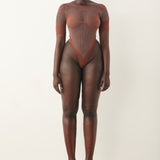 Vivian Bodysuit Old Money Brown