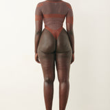 Vivian Bodysuit Old Money Brown