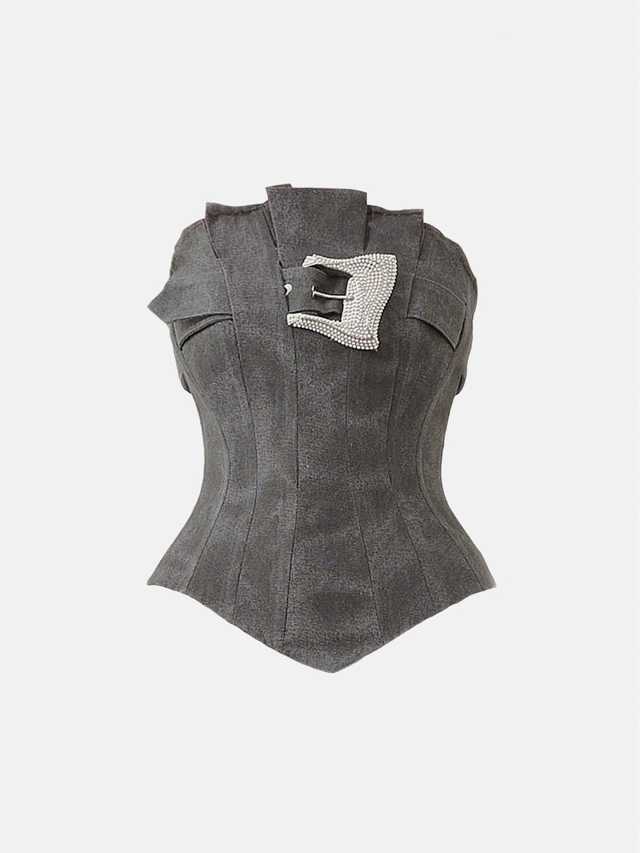 Chiffon Calamity Corset Terracotta