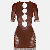 Miranda Dress Old Money Brown