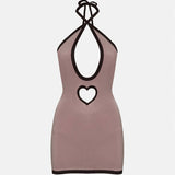 Kylie Dress Jersey Brown