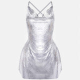 Calypso Dress Chrome Silver