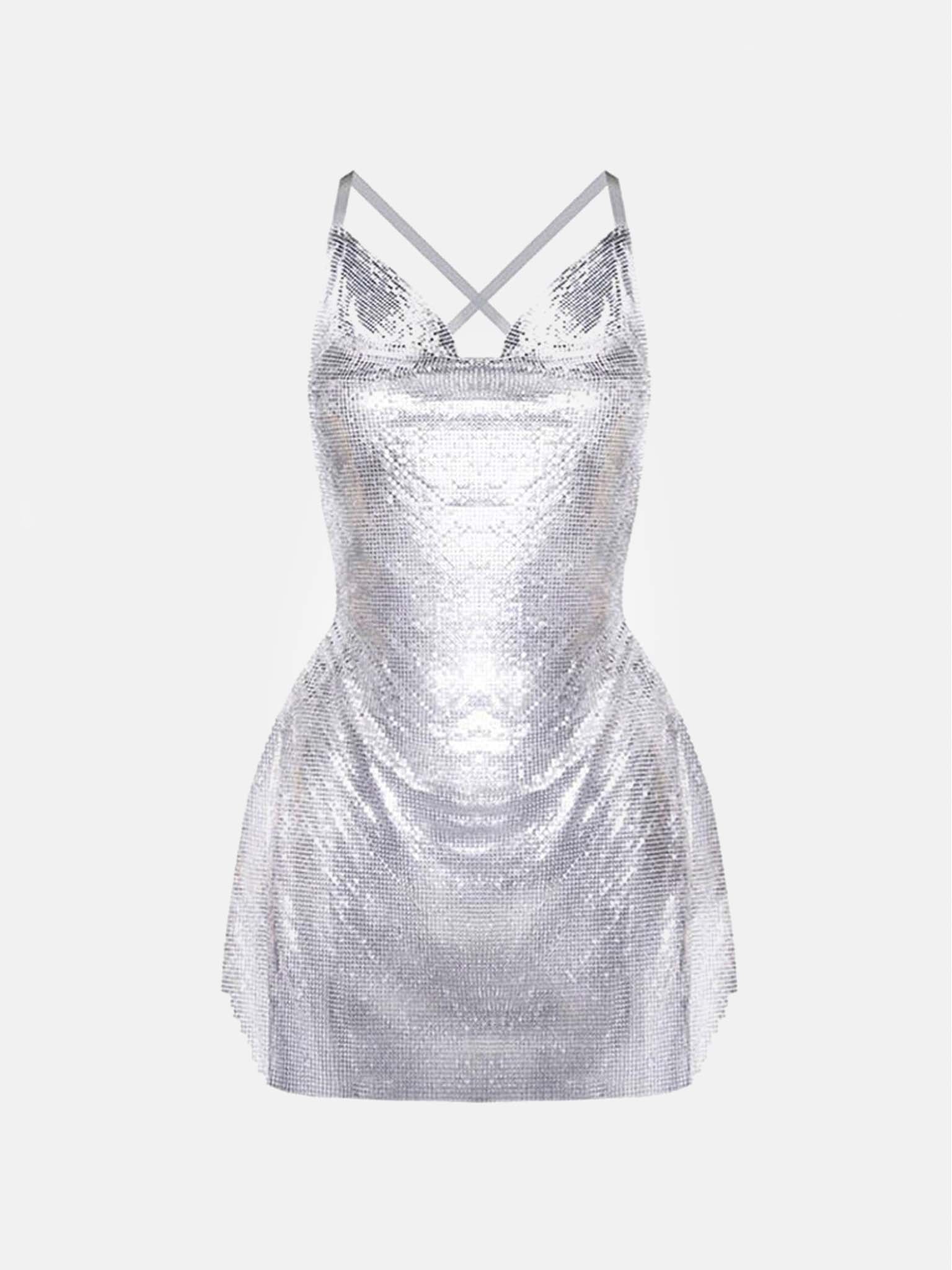 poster girl sequin dress Sparkly Party Dresses In Chainmail, Sequin & Glitter