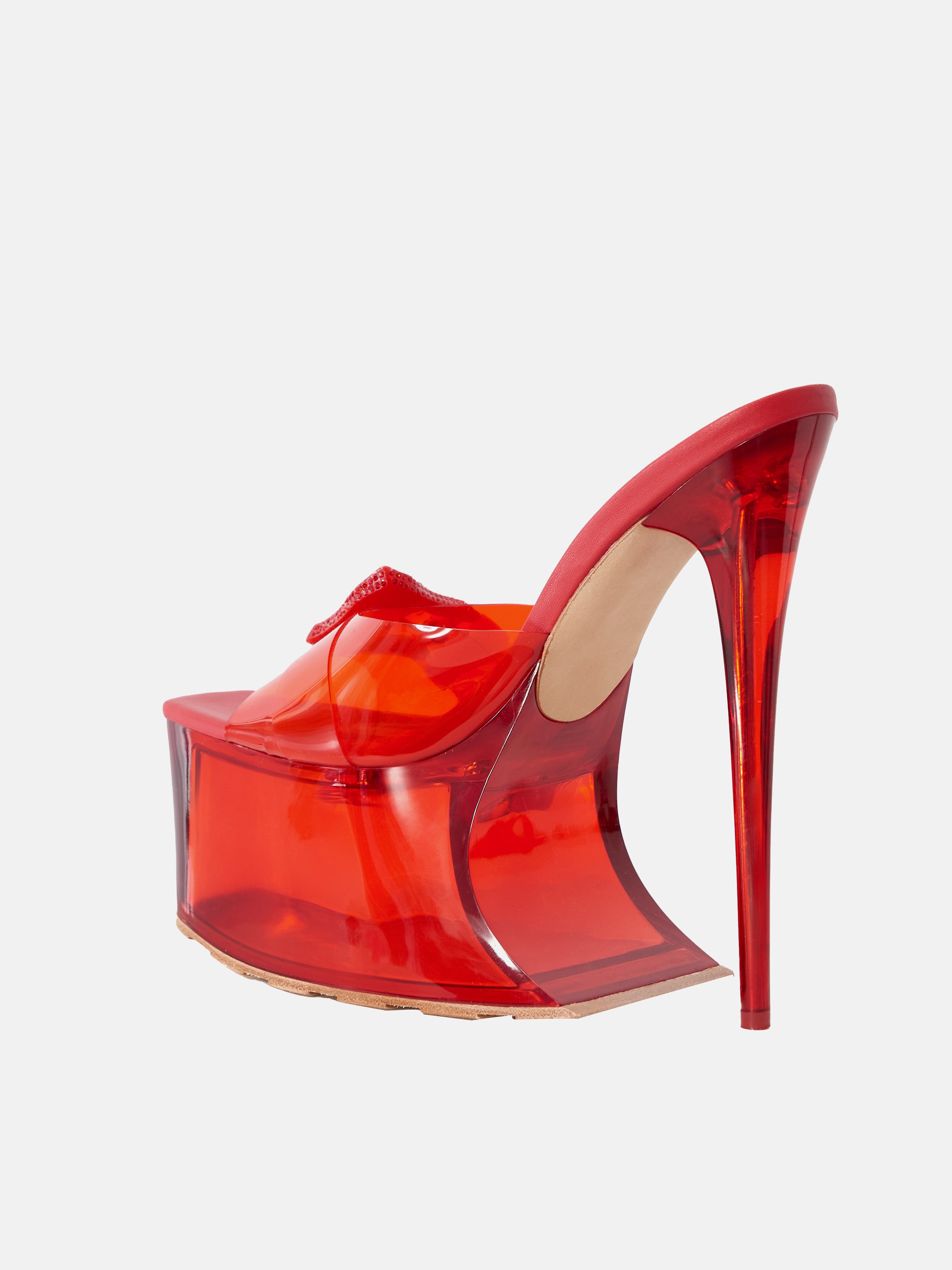 Platform stiletto 2024 red multi color