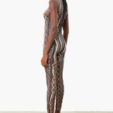 Reef Jumpsuit Oyster Stripe