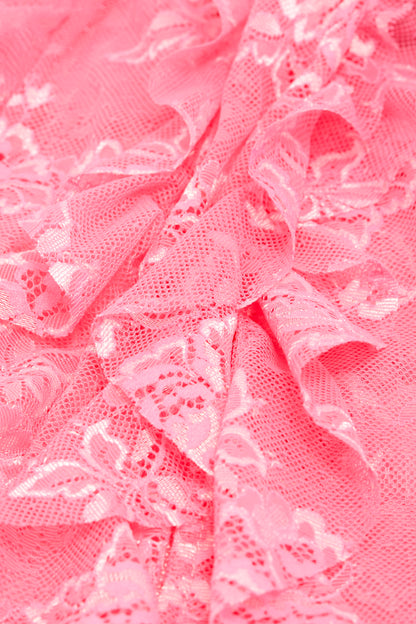 Rhonda Ruffle Trousers Fuchsia Pink