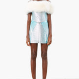 Sela Fur Dress Ombre