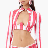 Skully Shirt Candy Stripe