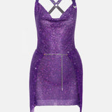 Adrianne Dress in Amethyst