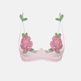 Annamaria Floral Chiffon Bra Pink