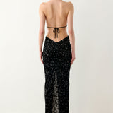 Bare Dress Black Leopard Print