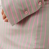 Blake Dress Grey/Pink Pinstripe