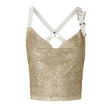 Bambi Rhinestone Top Lemon Haze