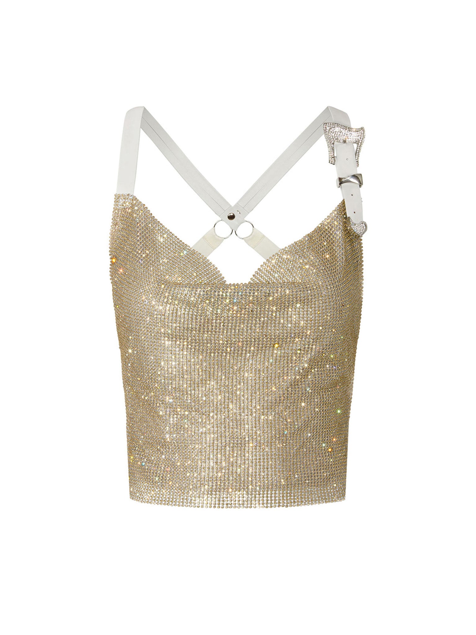 Bambi Rhinestoned Top Lemon Haze