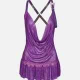 Barbara Mini Dress Amethyst