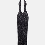 Bare Dress Black Leopard Print