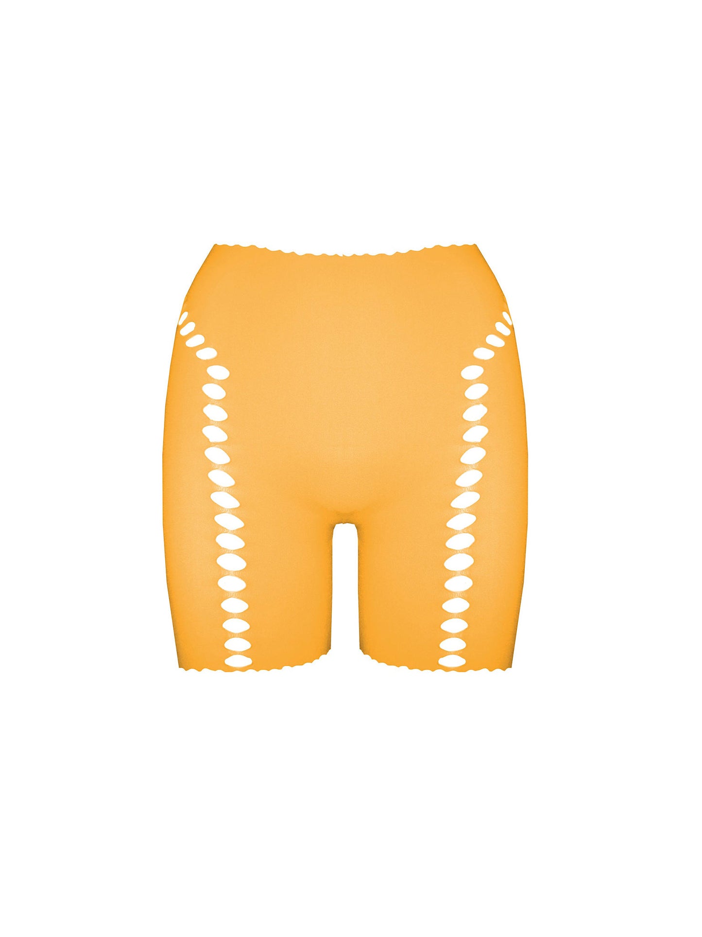 Brianna Biker Shorts in Papaya