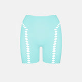 Brianna Biker Shorts in Soft Turquoise