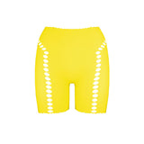 Brianna Biker Shorts in Sunshine Yellow