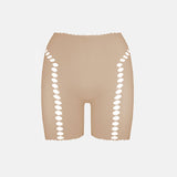 Brianna Biker Shorts in Taupe