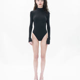 Cat Call Padded Bodysuit Black