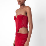 Coleen Corset Red
