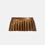 Calabria Latex Skirt Gold