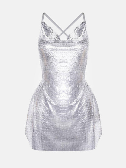 Calypso Dress Chrome Silver