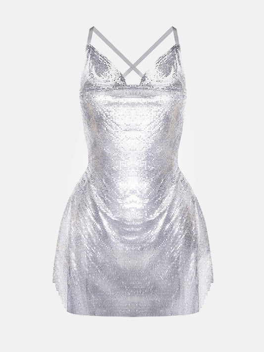Calypso Dress Chrome Silver
