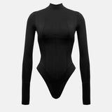 Cat Call Padded Bodysuit Black