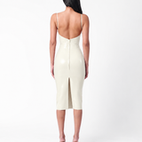 Whistle Latex Midi Dress White