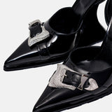 Cruella Shoes Patent Leather Black