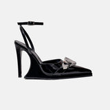 Cruella Shoes Patent Leather Black