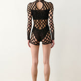 Dollar Playsuit Black