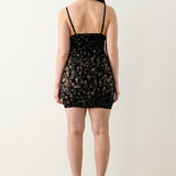 Doll Dress Black Leopard Print