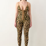 Doll Top Beige Leopard Print