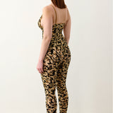 Doll Top Beige Leopard Print