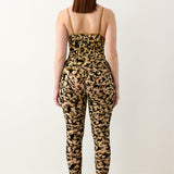 Doll Top Beige Leopard Print