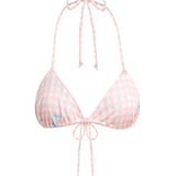 Diane Bikini Top Pink Gingham